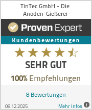 Erfahrungen & Bewertungen zu TinTec GmbH - Die Anoden-Gießerei