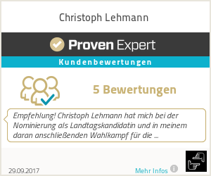 Erfahrungen & Bewertungen zu Christoph Lehmann