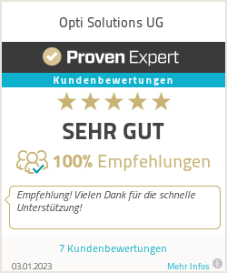 Erfahrungen & Bewertungen zu Opti Solutions UG