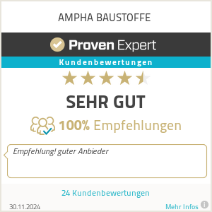 Erfahrungen & Bewertungen zu AMPHA BAUSTOFFE