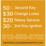 Barton Hills Locksmith Austin TX