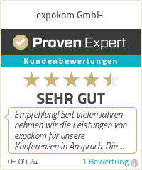 Erfahrungen & Bewertungen zu expokom GmbH