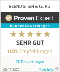 Erfahrungen & Bewertungen zu BLEND GmbH & Co. KG
