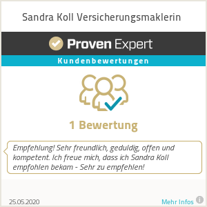 Erfahrungen & Bewertungen zu Sandra Koll Versicherungsmaklerin