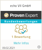 Erfahrungen & Bewertungen zu echo VII GmbH