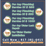 Plumbing Mansfield TX