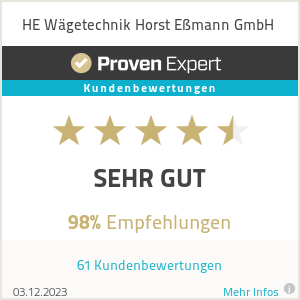Erfahrungen & Bewertungen zu HE Wägetechnik Horst Eßmann GmbH
