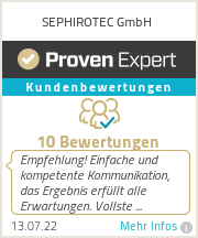 Erfahrungen & Bewertungen zu SEPHIROTEC GmbH