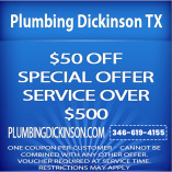 Plumbing Service Dickinson TX