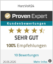 Erfahrungen & Bewertungen zu HarzVolt24 auf ProvenExpert