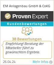 Erfahrungen & Bewertungen zu EM Anlagenbau GmbH & CoKG