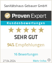 Erfahrungen & Bewertungen zu Sanitätshaus Gebauer GmbH