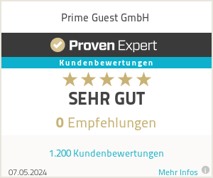 Erfahrungen & Bewertungen zu Prime Guest GmbH