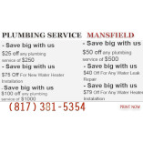 Plumbing Service Mansfield