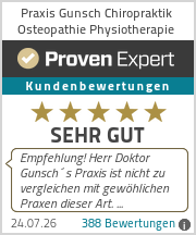 Erfahrungen & Bewertungen zu Praxis Gunsch Chiropraktik Osteopathie Physiotherapie