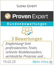 Kundenzufriendenheit und Erfahrungen zu Subke GmbH
