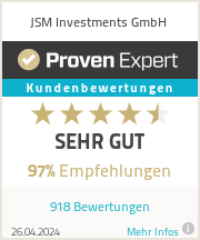 Erfahrungen & Bewertungen zu JSM Investments GmbH
