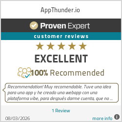 Ratings & reviews for AppThunder.io
