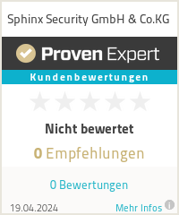 Erfahrungen & Bewertungen zu Sphinx Security GmbH & Co.KG