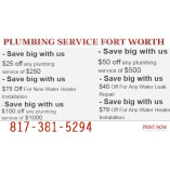 Plumbing Service Fort Worth