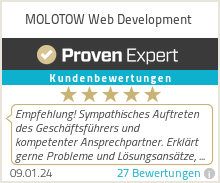 Erfahrungen & Bewertungen zu MOLOTOW Web Development