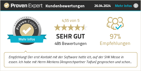 Kundenbewertungen & Erfahrungen zu TAIFUN Software GmbH. Mehr Infos anzeigen.