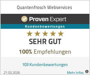 Erfahrungen & Bewertungen zu Quantenfrosch Webservices