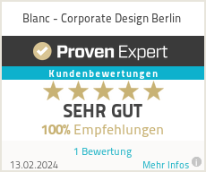 Erfahrungen & Bewertungen zu Blanc - Corporate Design Berlin
