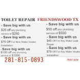 Toilet Repair Friendswood TX