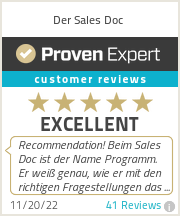 Ratings & reviews for Der Sales Doc
