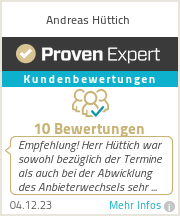 Erfahrungen & Bewertungen zu Andreas Hüttich