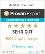 Erfahrungen & Bewertungen zu Mediadeluxxe GmbH