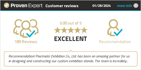 Customer reviews & experiences for Pixelmate Exhibition Co., Ltd. Show more information.
