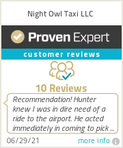 Ratings & reviews for Night Owl Taxi LLC