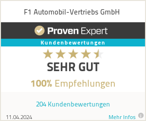 Erfahrungen & Bewertungen zu F1 Automobil-Vertriebs GmbH