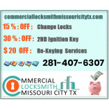 Commercial Locksmith Missouri City TX