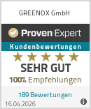 Erfahrungen & Bewertungen zu GREENOX GmbH