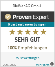 Erfahrungen & Bewertungen zu DieWebAG GmbH