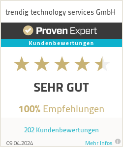 Erfahrungen & Bewertungen zu trendig technology services GmbH