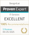 ProvenExpert-Profil von Design6.at