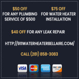 911 Water Heater Bellaire TX