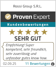 Ratings & reviews for Rossi Group S.R.L.