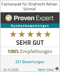 Erfahrungen und Bewertungen zu Fachanwalt für Strafrecht Adrian Schmid bei ProvenExpert