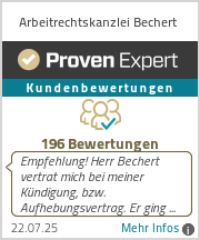 Erfahrungen & Bewertungen zu Arbeitrechtskanzlei Bechert