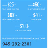 Water Heaters Plumbing Dallas