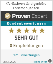 Erfahrungen & Bewertungen zu Kfz-Sachverständigenbüro Christoph Jansen