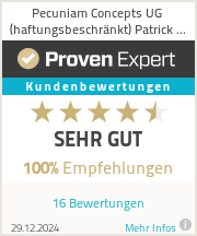 Erfahrungen & Bewertungen zu Pecuniam Concepts UG (haftungsbeschränkt) Patrick Weber