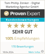 Erfahrungen & Bewertungen zu Tom Phillip Zenker - Digital Marketing Agentur GmbH