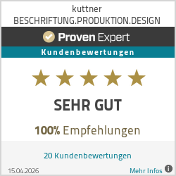Erfahrungen & Bewertungen zu kuttner BESCHRIFTUNG.PRODUKTION.DESIGN