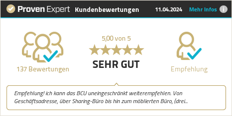 Kundenbewertungen & Erfahrungen zu BCU Business Center Ulm GmbH & Co. KG.. Mehr Infos anzeigen.